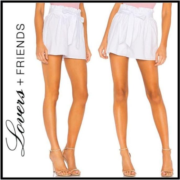 NWT Lovers + Friends Augusta White Paperbag Short, Size XS - Picture 2 of 6